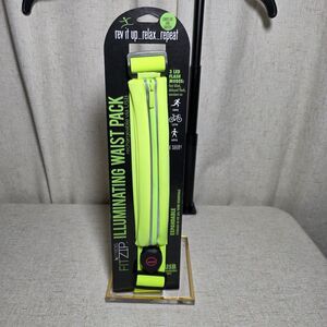 Fitkicks Illuminating Rechargeable LED Running Waist Pack Yellow